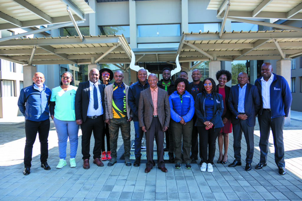 Representatives from Impala, Vision4Change and local mine-community schools came together to mark the handover ceremony of the Ponelopele vision and eyesight initiative.
